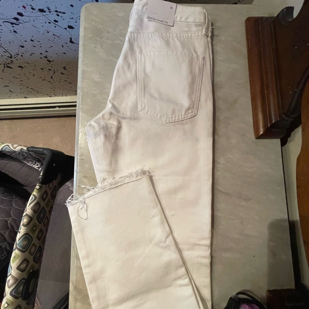 Straight leg jeans - White